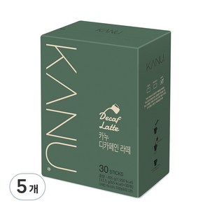 카누 디카페인 라떼 스틱커피, 13.5g, 30개입, 5개