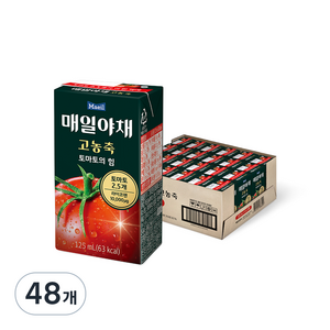 매일야채 고농축 토마토의 힘, 125ml, 48개