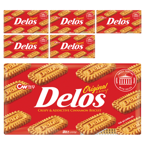 청우식품 델로스 오리지날 쿠키, 630g, 6개