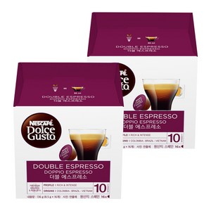 돌체구스토 더블 에스프레소 캡슐커피, 8.5g, 16개입, 2개