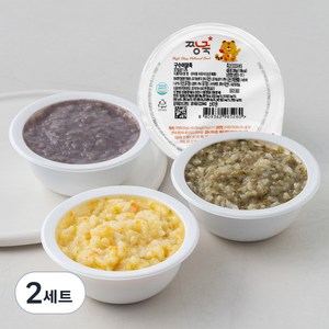 짱죽 냉장 이유식 중기 죽2(9~10개월부터) D세트, 구수미닭죽 + 흰살생선애호박죽 + 한우랑아욱죽 + 블루베리흑미타락죽, 800g, 2세트