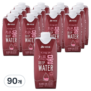 기픈물 마그네슘강화 종이팩 해양심층수, 500ml, 90개