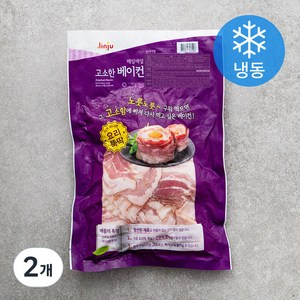 진주햄 매일매일 고소한 베이컨 (냉동), 1kg, 2개