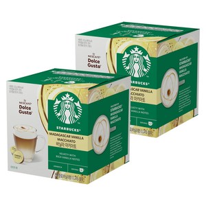 스타벅스 돌체구스토 바닐라 마키아토 by 네스카페 돌체구스토 커피캡슐 5.5g x 6p + 밀크캡슐 16.5g x 6p 세트, 132g, 6개입, 2개
