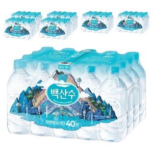 백산수 무라벨 생수, 330ml, 140개
