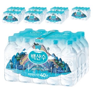백산수 무라벨 생수, 330ml, 160개