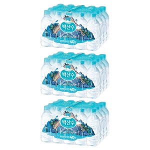 백산수 무라벨 생수, 330ml, 60개