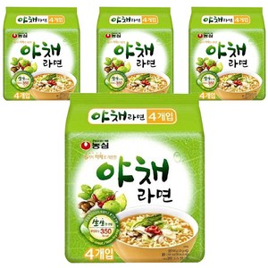 농심 야채라면 100g, 16개