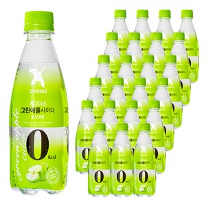 시그너스 그린애플 제로 사이다, 350ml, 24개