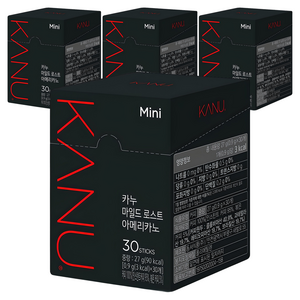 카누 마일드 로스트 아메리카노 원두커피믹스, 900mg, 30개입, 4개