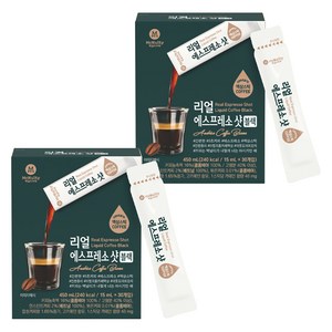 맥널티커피 리얼 에스프레소 샷 블랙 액상 스틱 커피, 15ml, 30개입, 2개