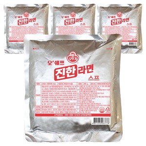 오뚜기 오쉐프 진한라면 스프, 285g, 4개