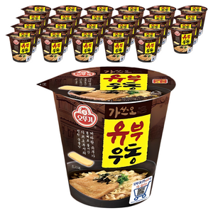 오뚜기 가쓰오 유부우동 컵, 62g, 24개