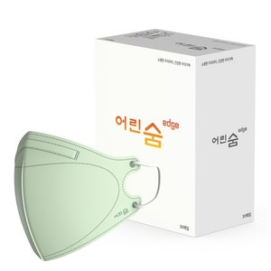 어린숨 엣지 컬러 마스크 소형, 30개입, 민트, 1개