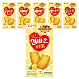 롯데웰푸드 엄마손파이, 127g, 6개