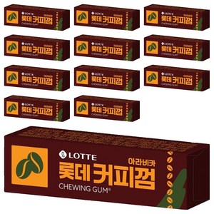 롯데웰푸드 아라비카 커피 츄잉껌, 26g, 12개