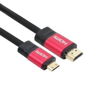 넥시 레드메탈 MINI HDMI V2.0 모니터케이블, 1개, 1m