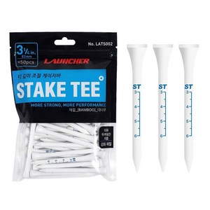 런처 스택 우드티, 혼합색상, 3-1/4 (82m..., 50개