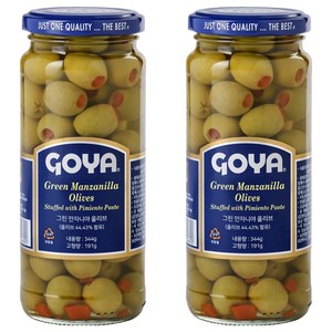고야 그린 만자니야 올리브 절임, 344g, 2개