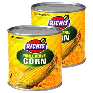 리치스 홀 커넬 스위트 콘 통조림, 2.125kg, 2개