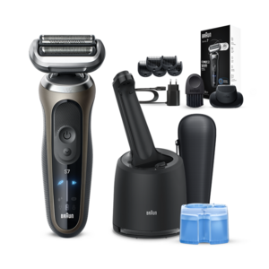 BRAUN 시리즈 7 전기면도기 + 세척 충전 스테이션 세트
