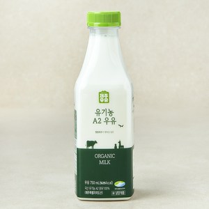제주우유 유기농 A2 우유, 750ml, 1개