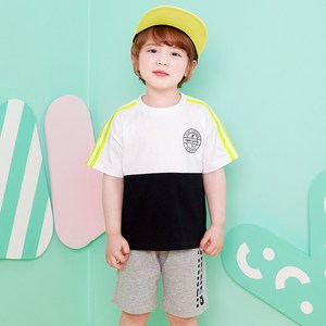 월튼키즈 아동용 컬러 블럭 상하복