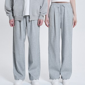 포슈어 남녀공용 4계절 원턱 와이드 트레이닝 바지