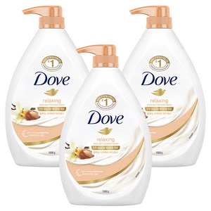 도브 릴랙싱 시어버터 바디워시, 1kg, 3개