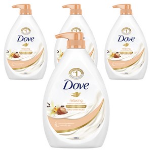 도브 릴랙싱 시어버터 바디워시, 1kg, 4개
