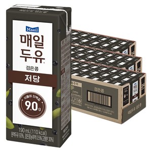 매일유업 매일두유 검은콩, 190ml, 72개