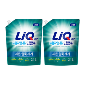 리큐 찌든 얼룩 딥클린 드럼용 액상세제, 2.1L, 2개