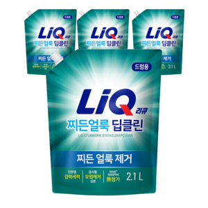 리큐 찌든 얼룩 딥클린 드럼용 액상세제, 2.1L, 4개