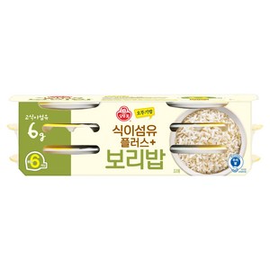 오뚜기 식이섬유플러스 보리밥, 130g, 6개