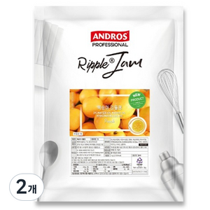 안드로스 복숭아 리플잼, 1kg, 2개