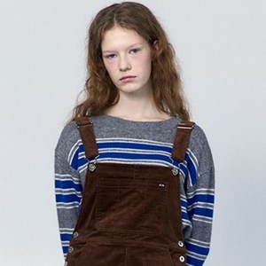 쥬시쥬디 여성용 J칼라 배색 크롭 풀오버 니트 JYKT720C