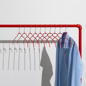 마와 논슬립 실루엣라이트 42FT 셔츠 옷걸이, 펄레드, 10개