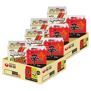 농심 신라면 10개 120g + 짜파게티 10개 140g 세트, 2세트