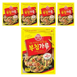 오뚜기 부침가루, 1kg, 5개