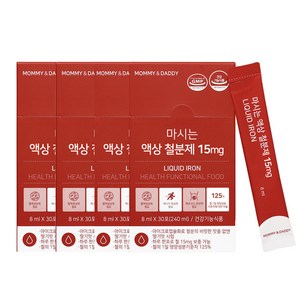 마미앤대디 임산부 마시는 액상 철분제 30p, 4개, 240ml