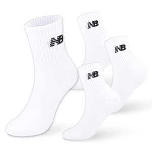 뉴발란스 스탠다드 여성 쿠션 중목 S 4팩 NBCSDMDS-WH4