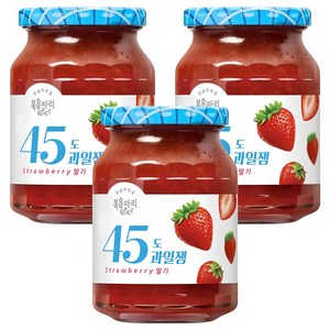 복음자리 45도 과일잼 딸기, 350g, 3개
