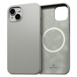 신지모루 맥세이프 소프트그립 실리콘 컬러 휴대폰 케이스