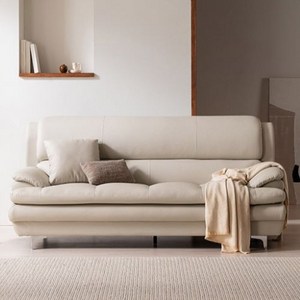 삼익가구 에클레르 프리미엄 3인용 가죽 소파 + 쿠션 방문설치