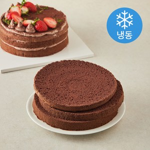 장가네제과 수제 초코 케이크시트 2호 (냉동), 270g, 1개