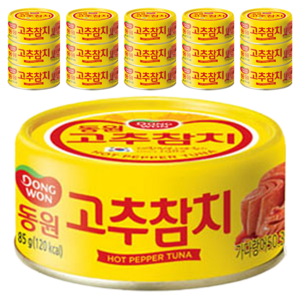 동원참치 고추 참치, 85g, 16개