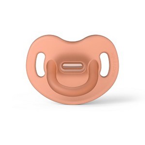 스와비넥스 유아용 모유촉감 올실리콘 아나토미컬 쪽쪽이, 2단계(6개월이상), 오렌지, 1개