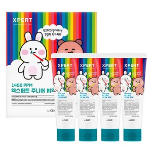 크리오 엑스퍼트 고불소 주니어 치약 4p, 400g, 1개