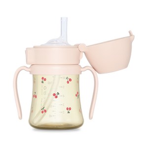 그로미미 PPSU 유아용 빨대컵, 200ml, 스윗피치, 1개
