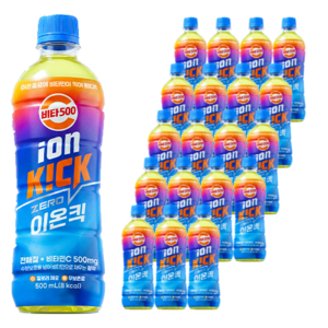 비타500 광동 이온킥 제로 이온음료, 500ml, 20개